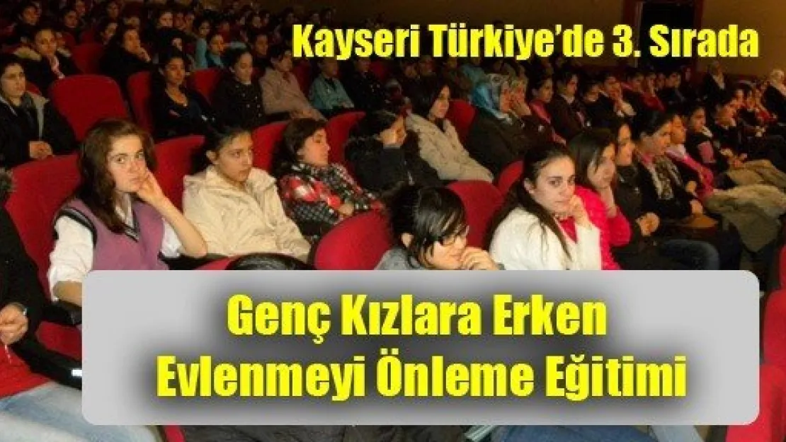 Genç Kızlara Erken Evlenmeyi Önleme Eğitimi