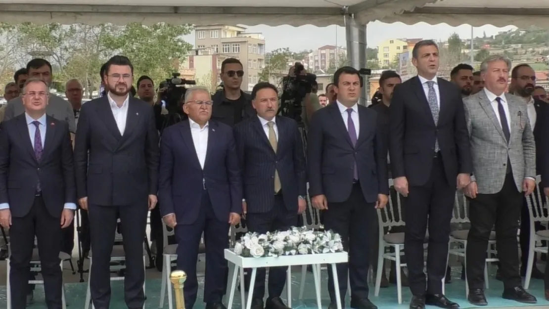 Hacılar'da yeni yaşam alanı için temel atma töreni düzenlendi