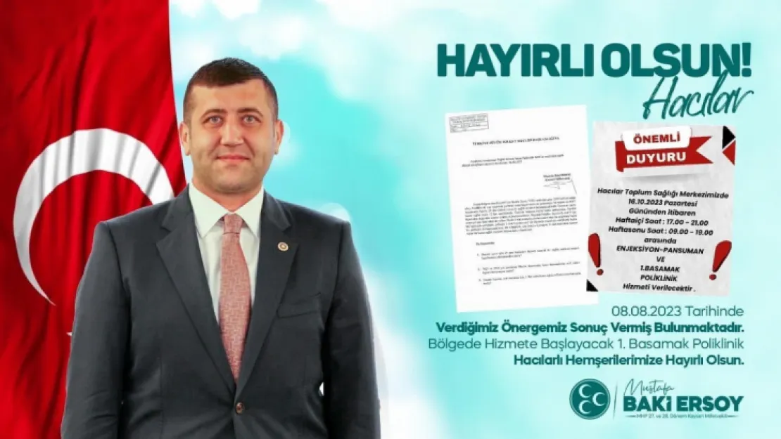 Hacılar Toplum Sağlığı Merkezi Hizmete Açıldı