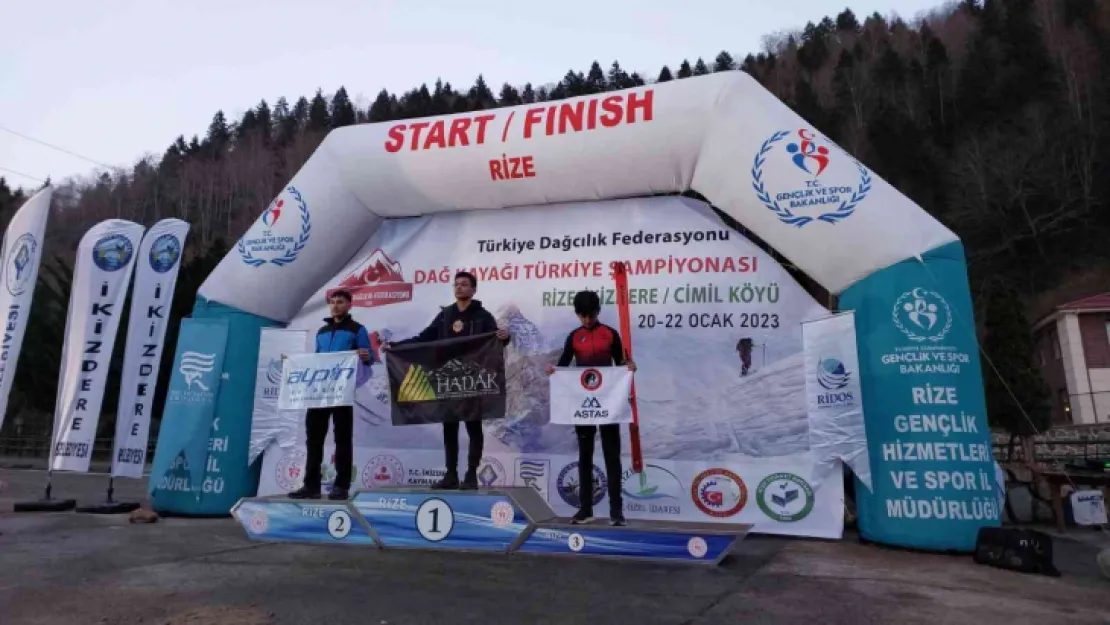 HADAK sporcuları Rize İkizdere'den 5 madalya ile döndü