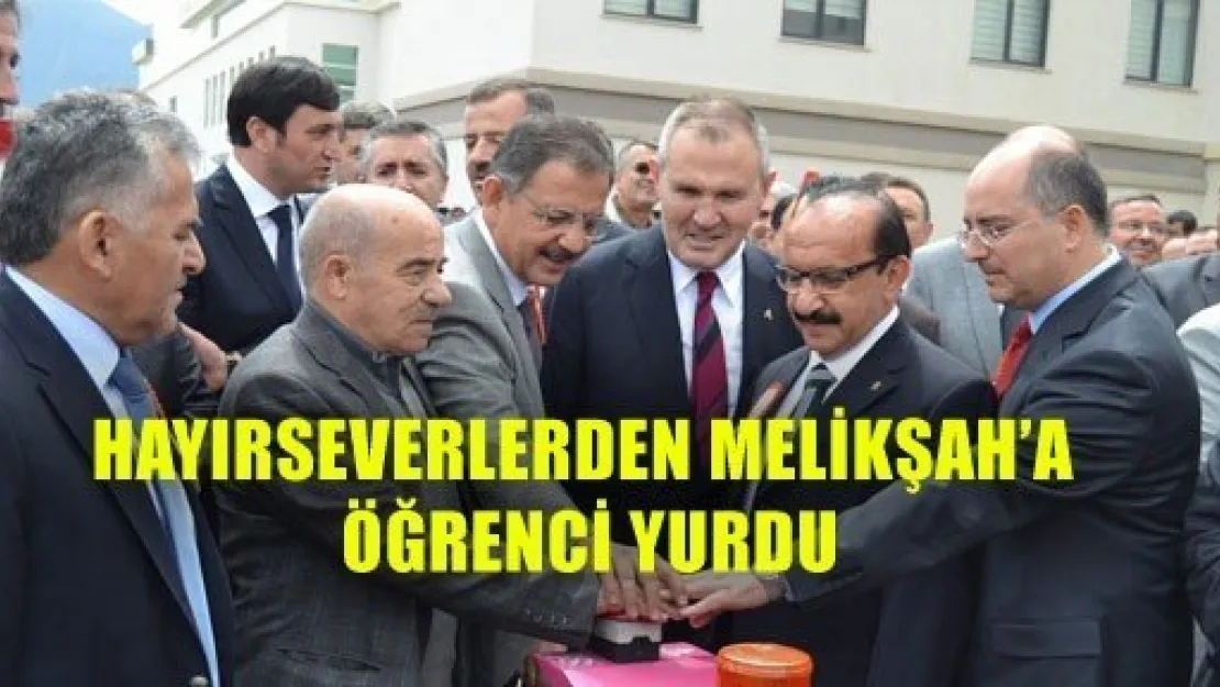 Hayırseverlerden Melikşah'a Öğrenci Yurdu