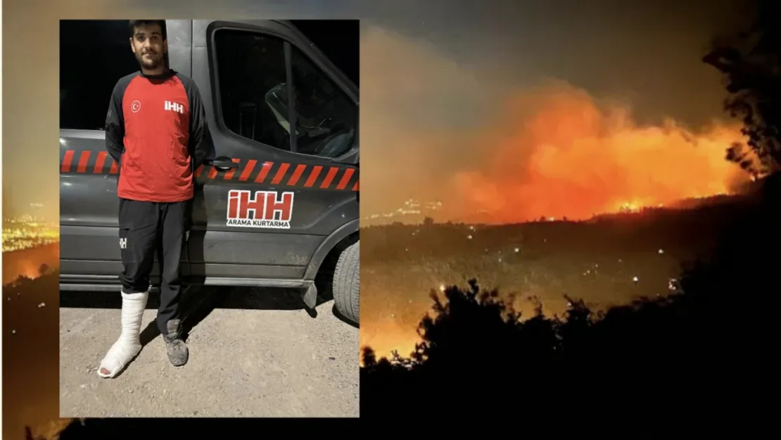 İHH Yardım Gönüllüsü Abbas, Orman Yangını Söndürme Faaliyeti Esnasında Yaralandı