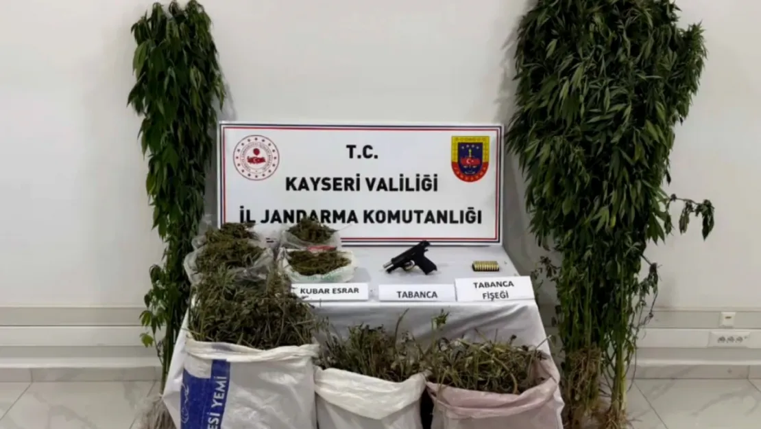 Jandarma ekipleri 3 bin 800 gram esrar ele geçirdi