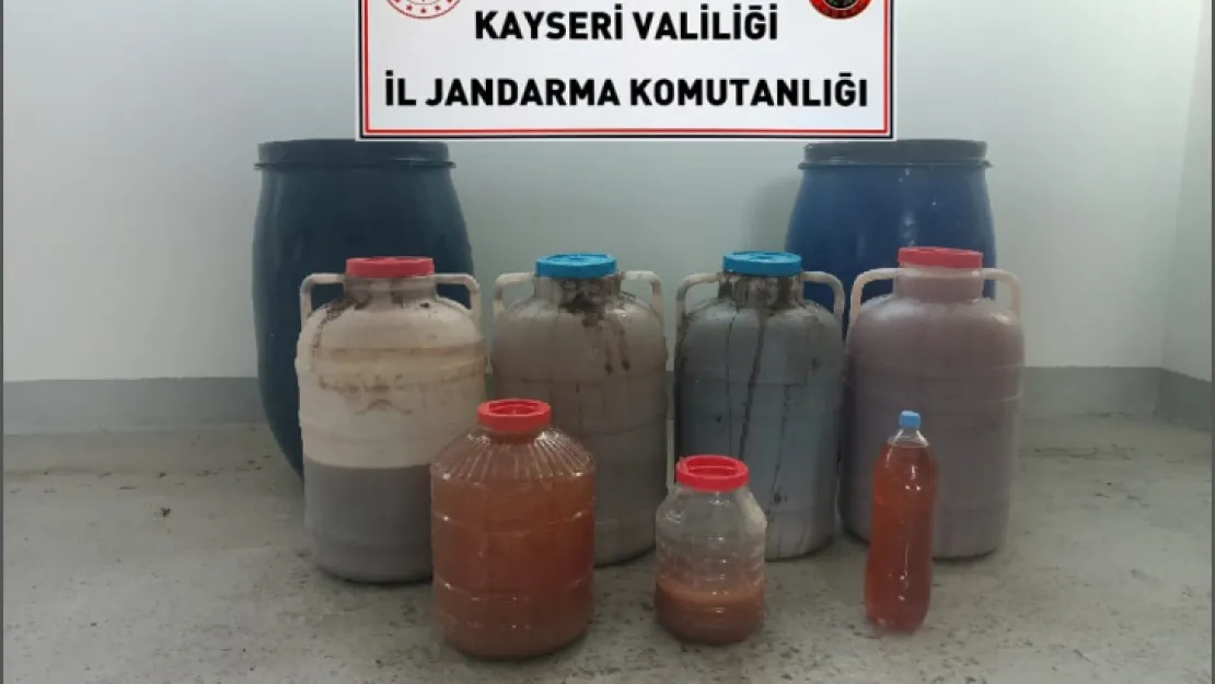 407 litre el yapımı içki ele geçirdi