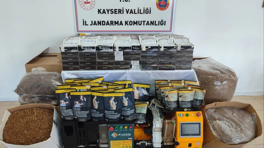 Jandarma ekipleri 79 bin 600 adet makaron ele geçirdi