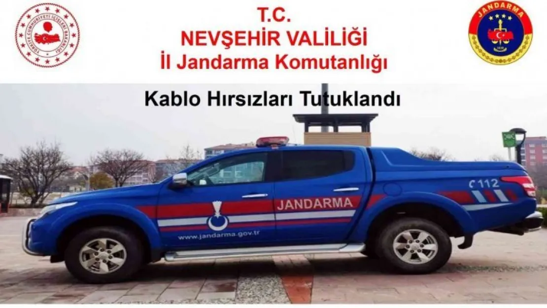 Kablo hırsızları tutuklandı