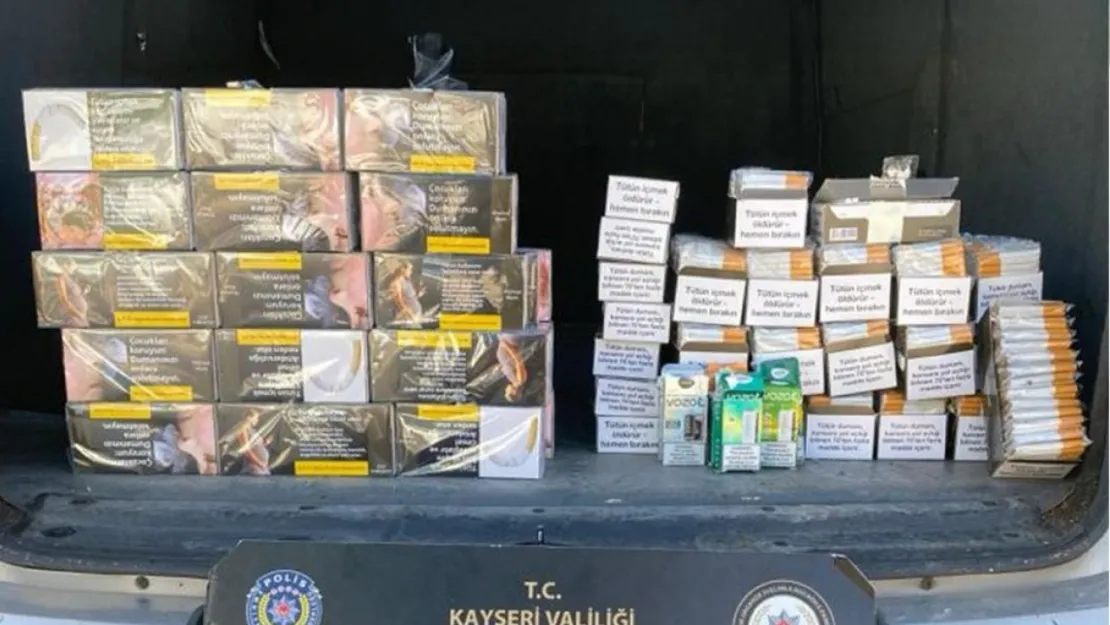 Kaçakçılık operasyonunda 15 bin makaron ele geçirildi