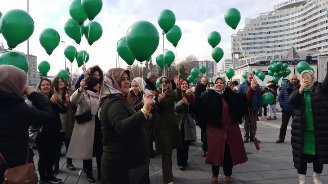 Kampanyası tamamlanan Hasan Çınar için balon uçuruldu