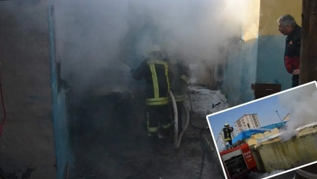 KARACAOĞLU MAHALLESİ'NDE KORKUTAN YANGIN