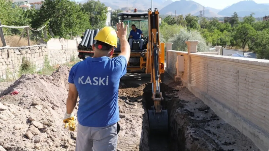 KASKİ'den Hacılar'a kanalizasyon hattı