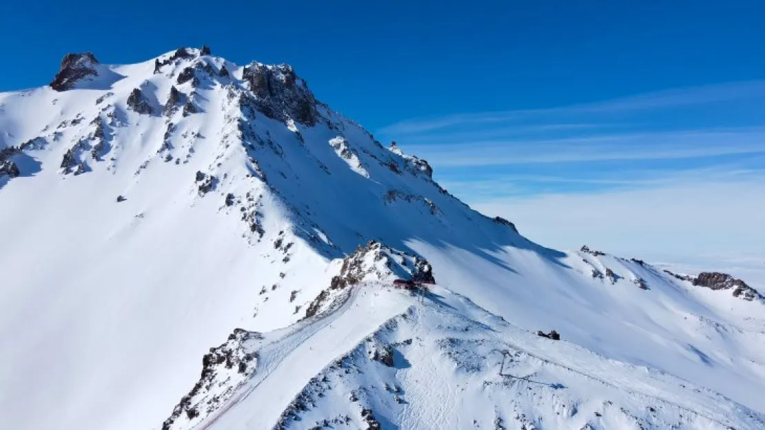 Erciyes'te kar kalınlığı 175 cm'ye çıktı