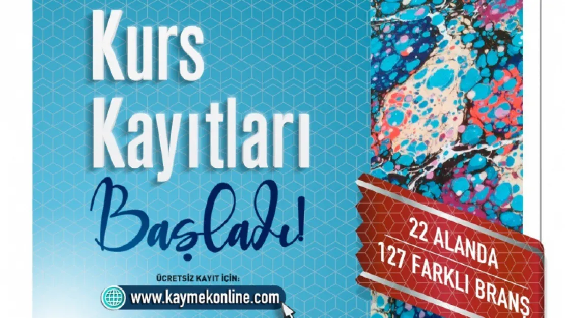 KAYMEK'in 2. dönem kurs kayıtlarına ilk saatlerden yoğun ilgi