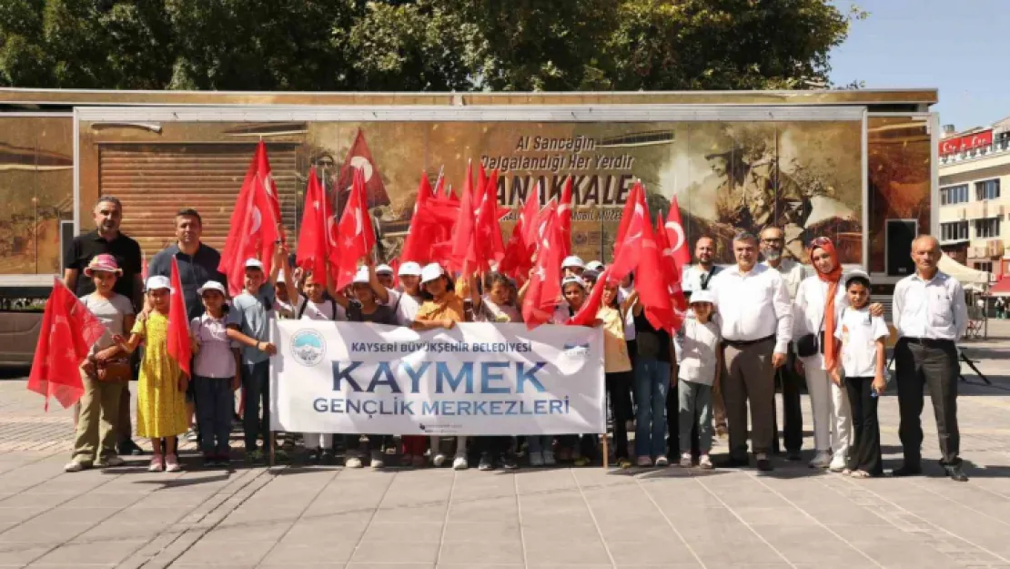 KAYMEK'in minik öğrencileri Çanakkale ruhunu yaşadı