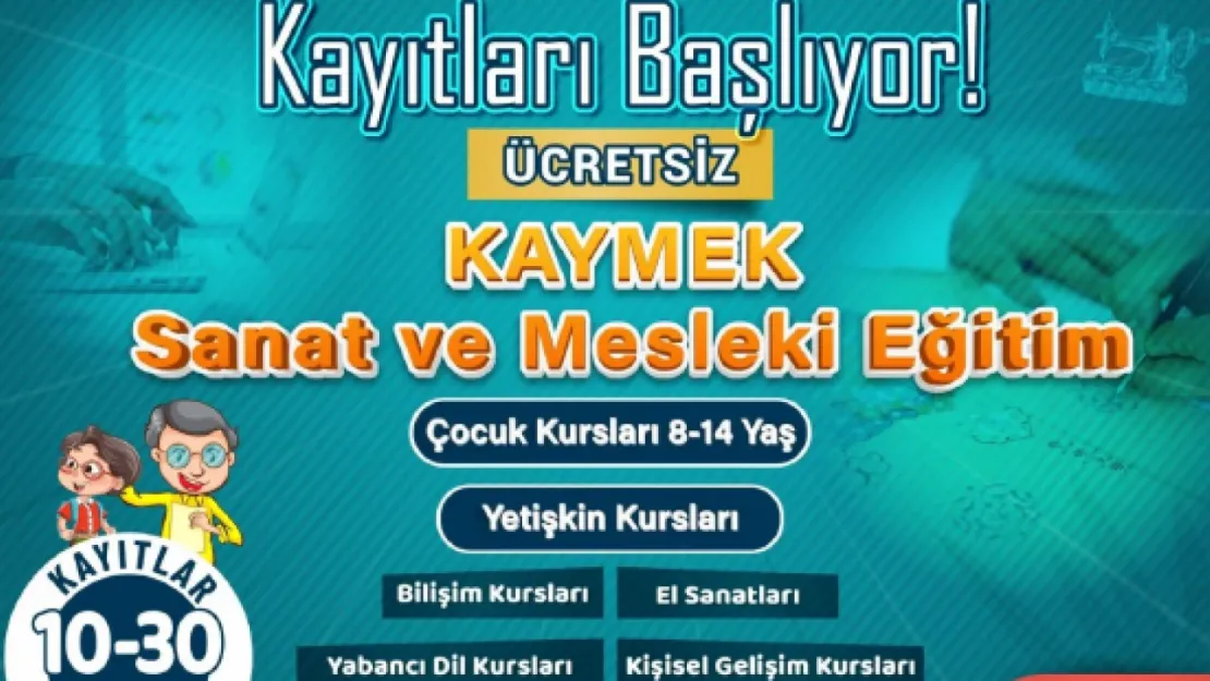 KAYMEK Yaz Kursları İçin Kayıtlar Başlıyor