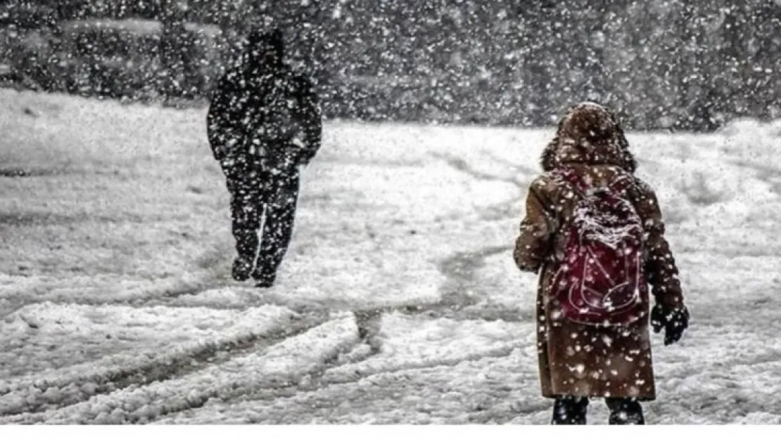 Kayseri'de eğitime kar engeli