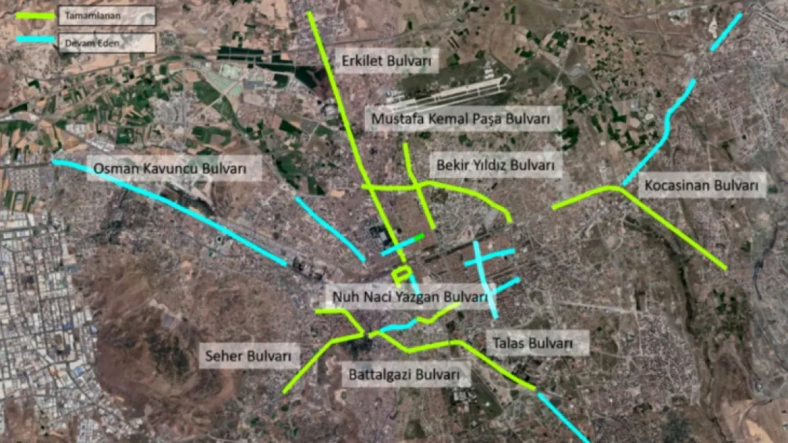 Kayseri'de 66 kavşakta yeşil dalga uygulaması