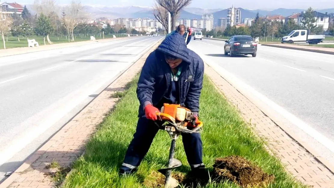Kayseri'de Doğa ve Estetik İç içe: Şehir Güzelleştirme Çalışmaları Hız Kesmeden Sürüyor