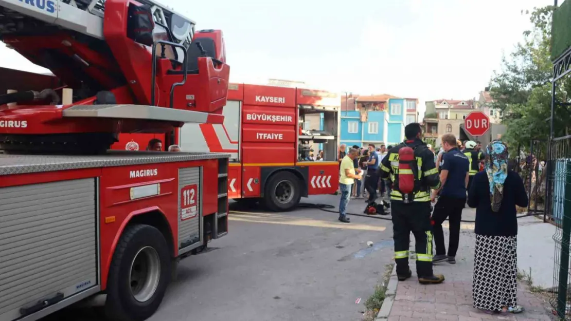 Kayseri'de ev yangını