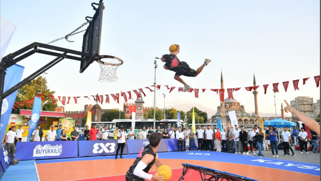 Kayseri'de FIBA Onaylı 3x3 Sokak Basketbol Turnuvası Başarıyla Gerçekleşti