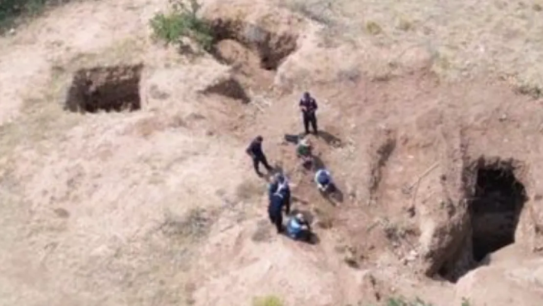 Kayseri'de Kaçak Kazı Operasyonu: Dronla Suçüstü