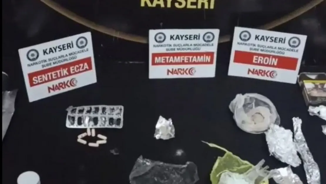 Kayseri'de uyuşturucu operasyonu: 3 gözaltı