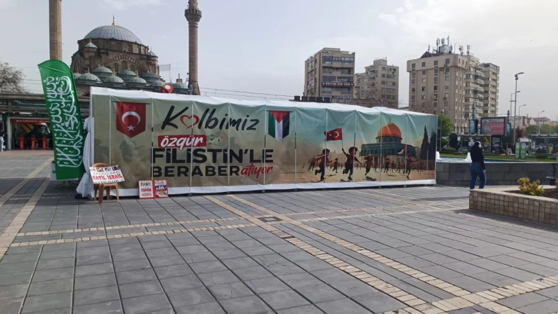Kayseri Filistin Çadırı Yenilendi: Direnişin ve Dayanışmanın Simgesi
