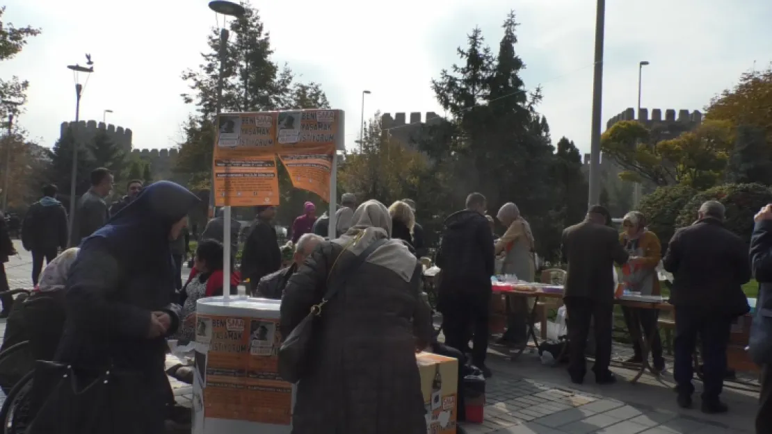 Kayseri'nin SMA hastası miniği Melih Eymen için kermes düzenlendi