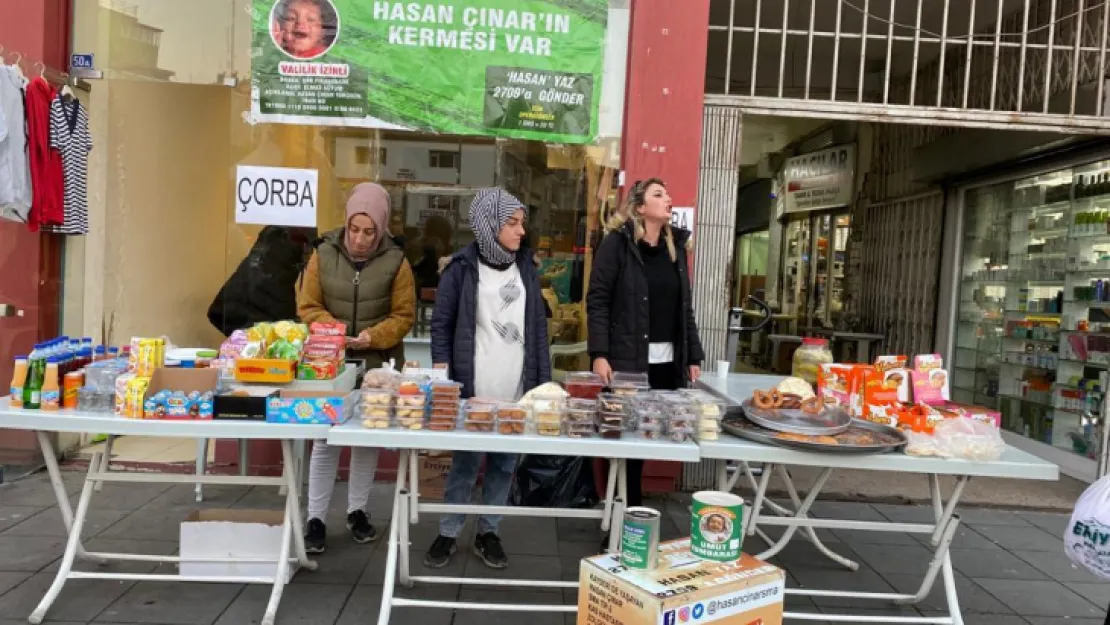 Kayseri'nin SMA Hastası minik Hasan Çınar için kermes düzenlendi