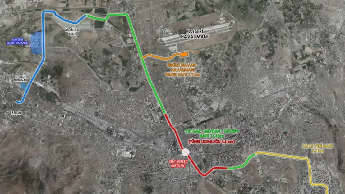 Kayseri'nin yeni tramvay hattı hizmete başladı