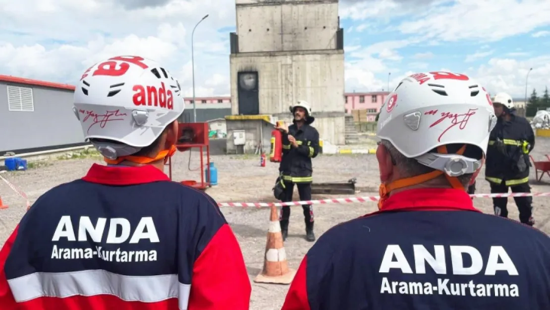 Kayseri OSB İtfaiyesi ANDA ekibine eğitim verdi