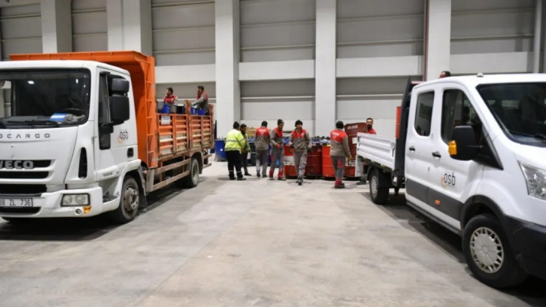 Kayseri OSB Teknik Koleji deprem bölgesi için 200 varil soba üretti