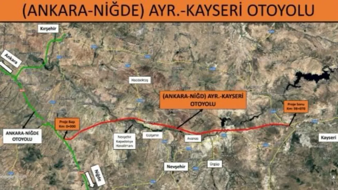 Kayseri otoyolu projesinde ilk adım atıldı
