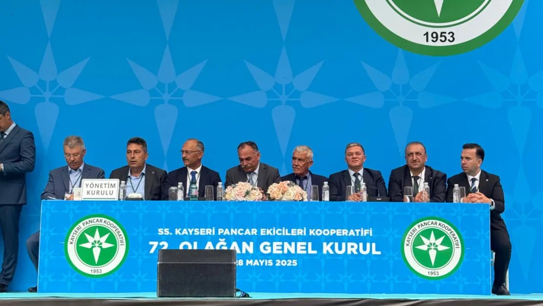 Kayseri Pancar Ekicileri Kooperatifi Genel Kurulunda oy sayımı devam ediyor