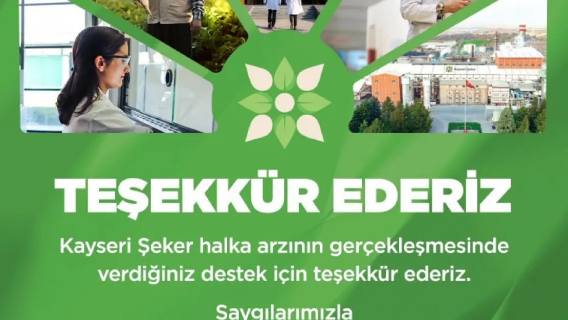 Kayseri Şeker halka arzına 2 milyara yakın talep geldi