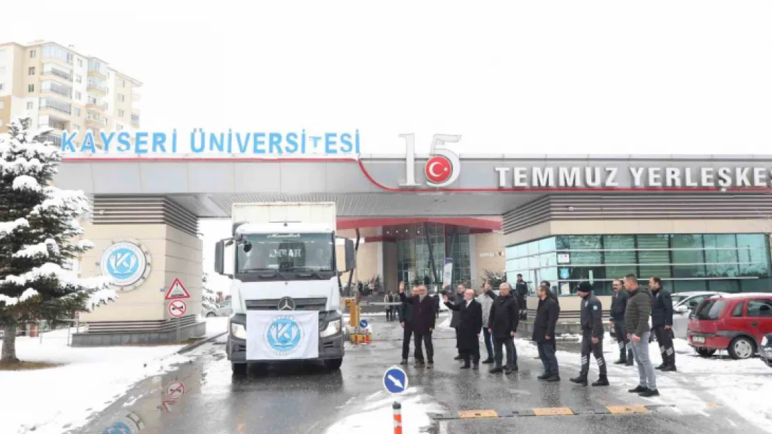 Kayseri Üniversitesi'nden deprem bölgesine yardım eli