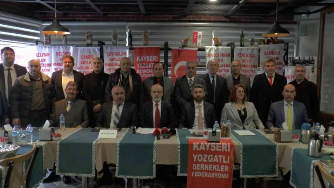 Kayseri Yozgatlı Dernekler Federasyonu kuruldu