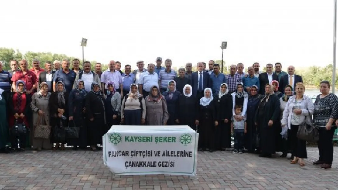 Kayseri Şeker, çiftçileri eşleri ile birlikte Çanakkale'ye götürüyor