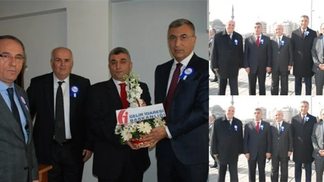 KAYSERİ VERGİ DAİRESİ BAŞKANI NİYAZİ ÖZKÖK İMDAT ŞİMŞEK'İ ZİYARET ETTİ