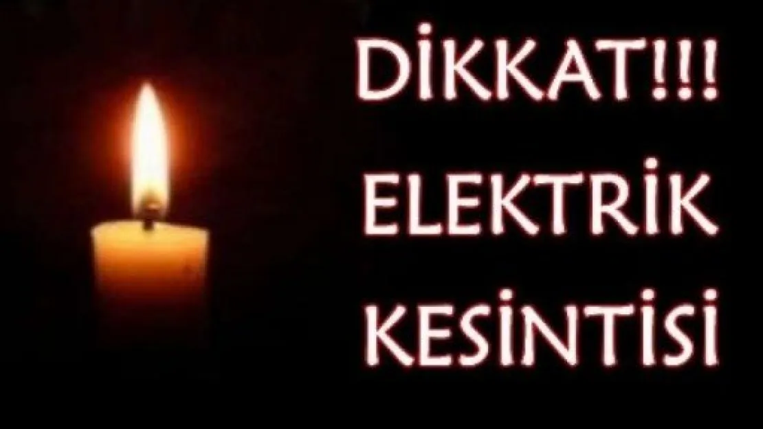 Kayseri'de Elektrik Kesintisi