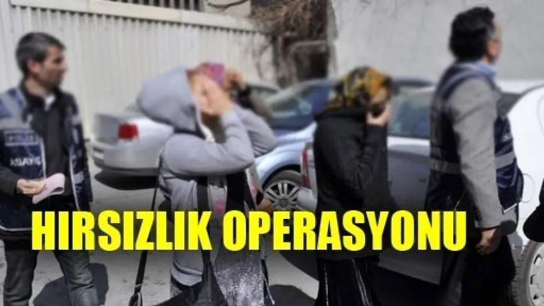 Kayseri'de Hırsızlık Operasyonu