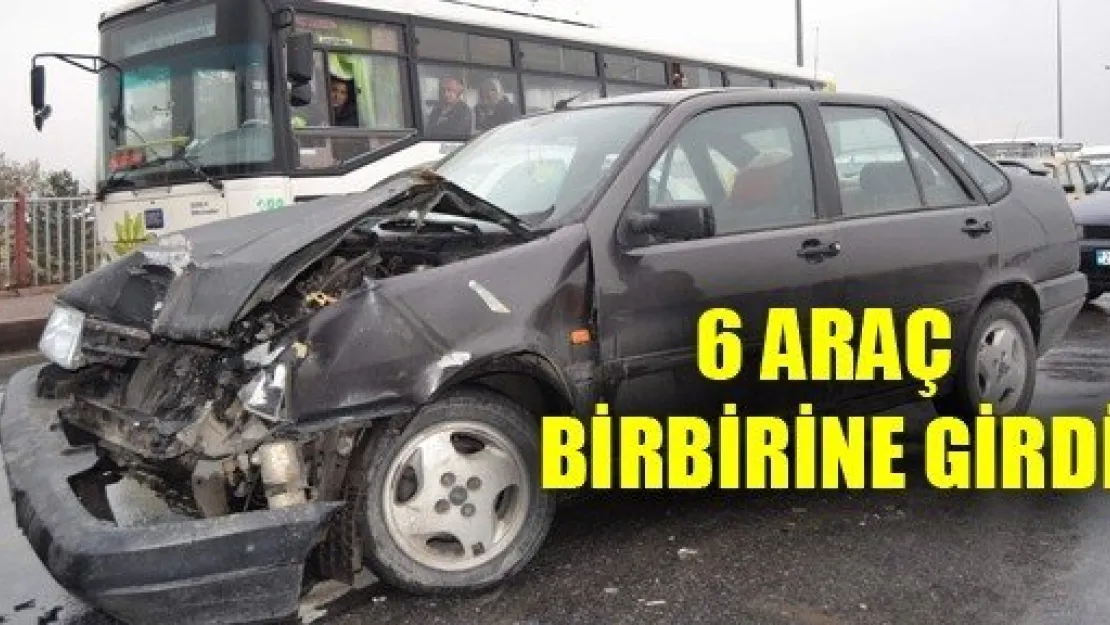 Kayseri'de Kaza: 6 Araç Birbirine Girdi