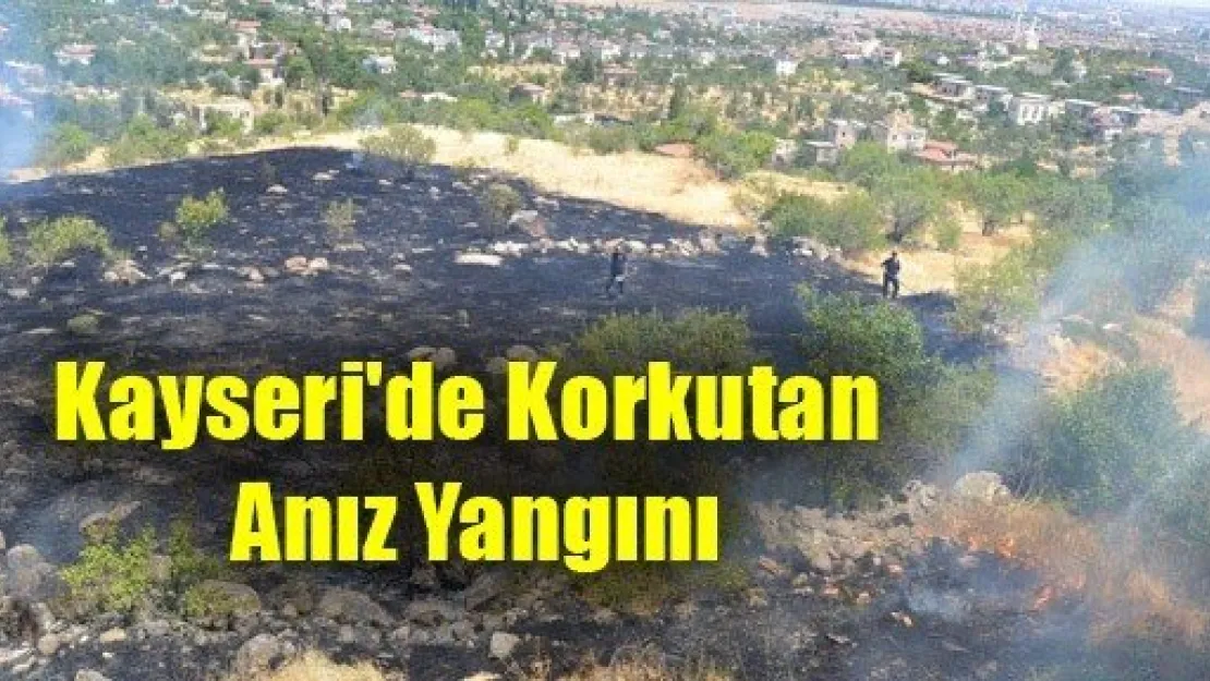 Kayseri'de Korkutan Anız Yangını