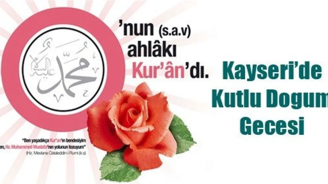 Kayseri'de Kutlu Doğum Gecesi