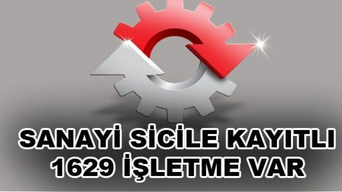 Kayseri'de Sanayi Sicile Kayıtlı 1629 İşletme Var