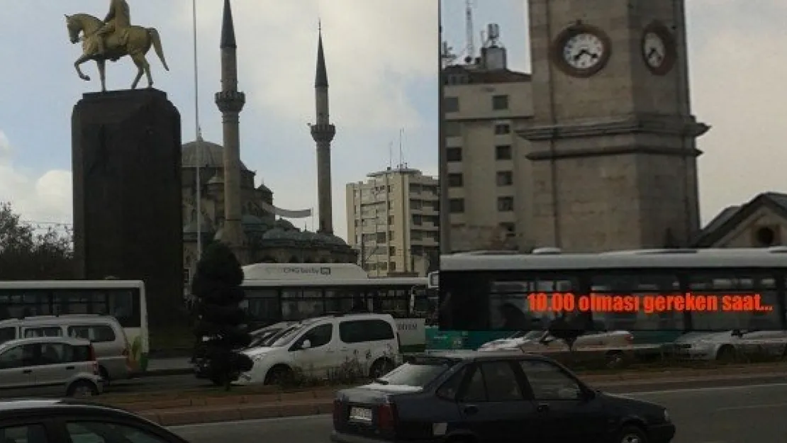 KAYSERİ'DE ZAMAN 'DONDU'