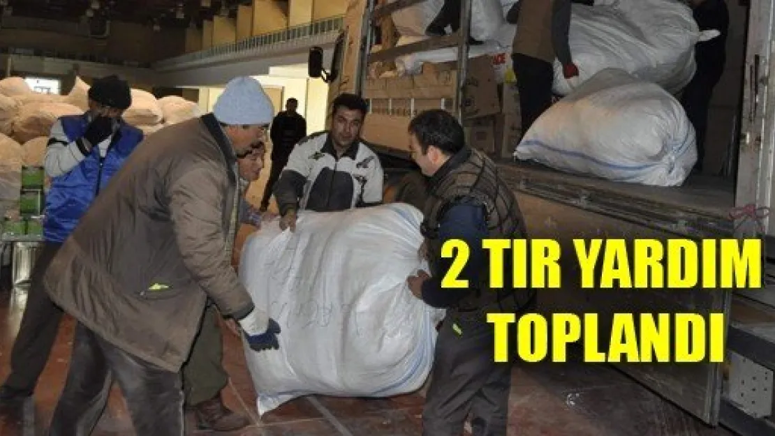 Kayseri'den 2 Tır Yardım Toplandı