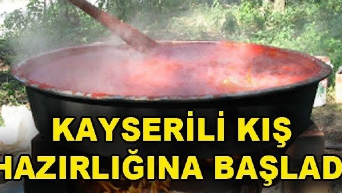 Kayserili kış hazırlığına başladı