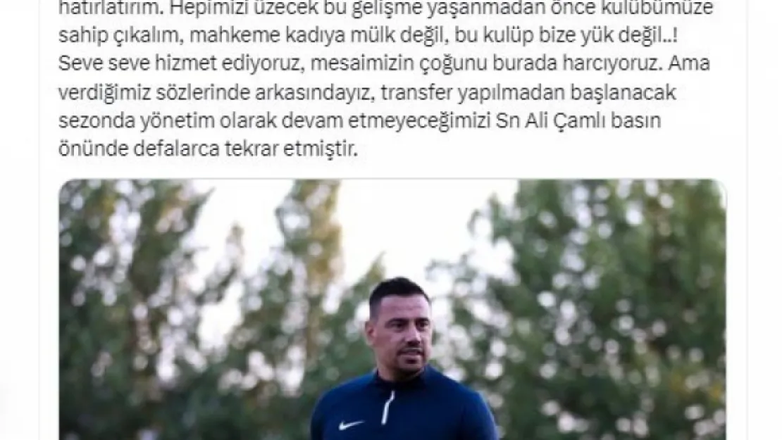 Kayserispor basın sözcüsü Samet Koç, Çağdaş Atan'ın istifasını yalanladı