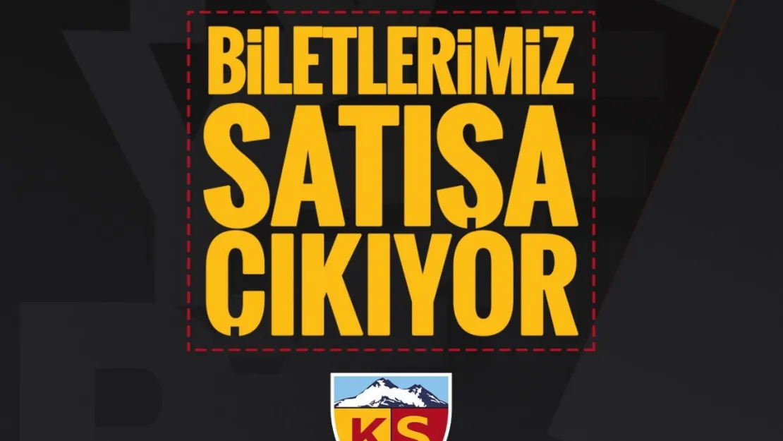 Kayserispor – Hatayspor maç biletleri satışa çıktı