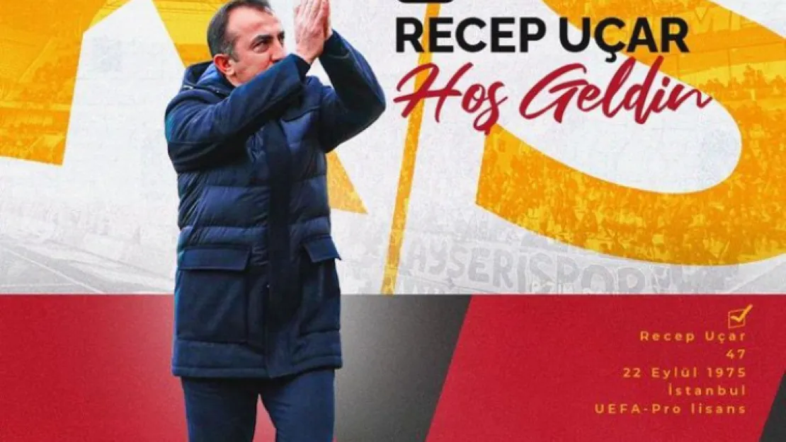 Kayserispor'un yeni teknik direktörü Recep Uçar oldu